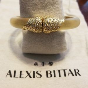 Alexis Bittar lucite bracelet w Swarovski crystal